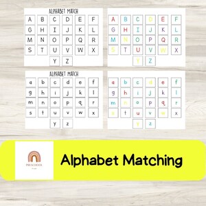 Alphabet Match Cards, Alphabet Game, Preschool Alphabet Activity, Printable Alphabet Game, Alphabet Matching Game, Homeschool Activity