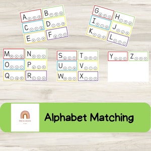 Alphabet Matching Game, Upper and Lowercase Alphabet Clip Card Matching Game, Preschool Alphabet Game, Printable Alphabet Activity,