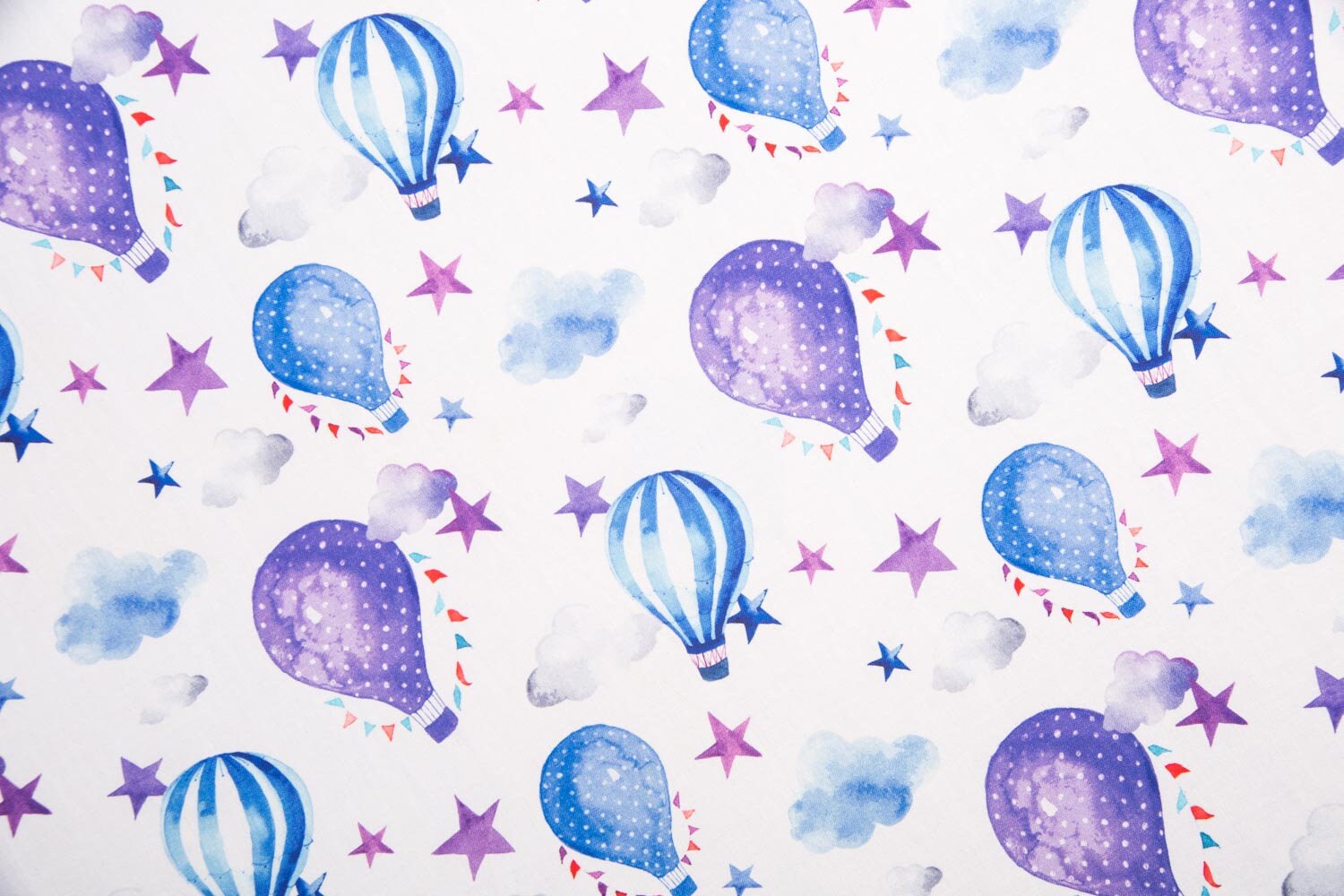 Cotton Fabric Baby Fabric Balloon Pattern Fabric Room Etsy