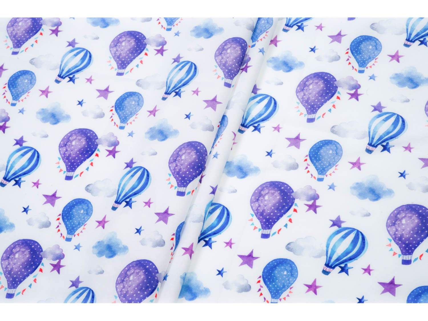 Cotton Fabric Baby Fabric Balloon Pattern Fabric Room Etsy