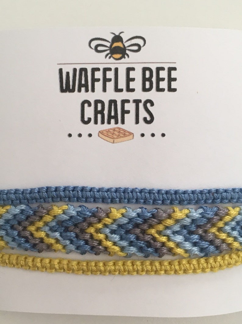 Blue /& Yellow Handmade Friendship Bracelets