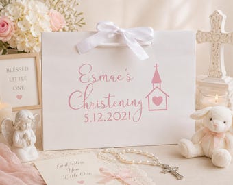 Personalized Christening Gift Bag: Holy Communion, Baptism Present