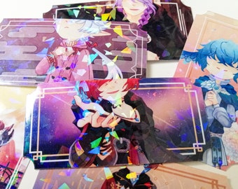 FFXIV Endwalker Shadowbringers Holographic Laminated Ticket Inspired Vinyl Stickers