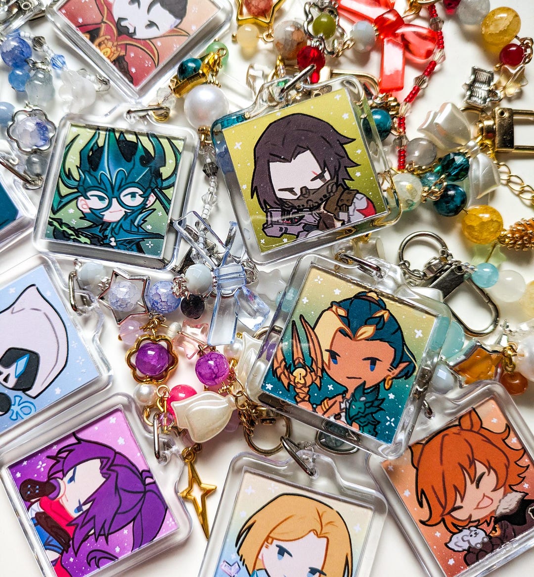 Marvel Rivals Acrylic Beaded Keychain - Etsy
