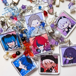 Hundred Line Last Defense Academy Acrylic Beaded Keychain