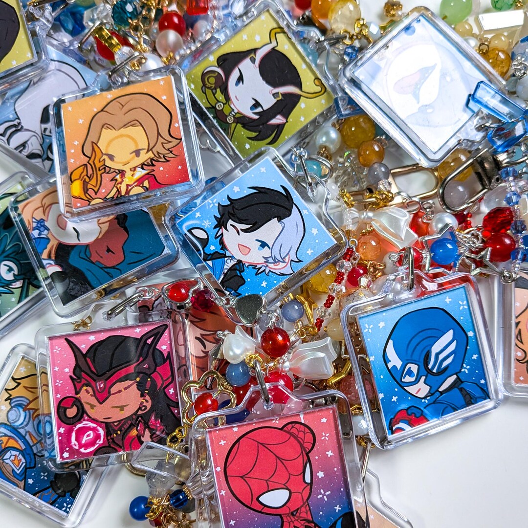Marvel Rivals Acrylic Beaded Keychain - Etsy