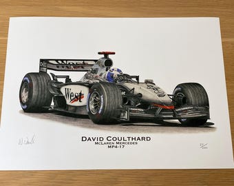 フィンランドの元レーシングF1ドライバー、ミカ・ハッキネンの直筆