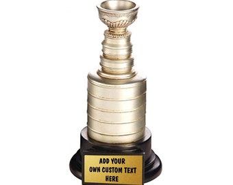 Custom Hockey Cup Trophy - Perfect For Any Hockey Fan - Personalized Hockey Cup Trophy - Hockey Gift - Add Your Own Photo, Text & Logo