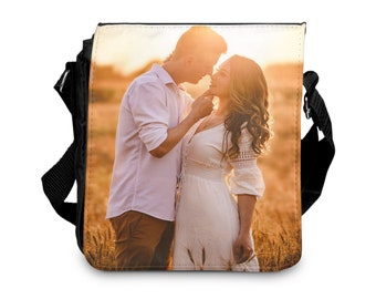 Custom Photo Bag - Custom Photo Shoulder Bag - Custom Bag - Photo Bag - Photo Canvas Bag - Photo Messenger Bag - Photo Gift - Unique Gift