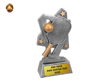 Custom Pickleball Trophy: Personalized Tournament Award (6.5")
