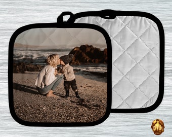 Agarradera con foto personalizada: Agarradera acolchada personalizada