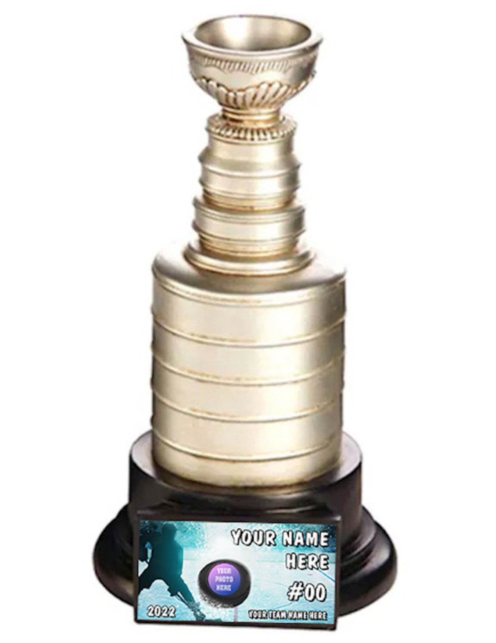 Custom Stanley Cup Trophy Full Color Player Card Name Plate Etsy