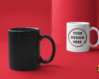 Custom 15oz Magic Mug - Personalized Color Changing Mug - Heat Activated Mug - Custom Magic Photo Mug - Add Your Own Photos, logos & Text