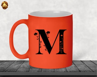 Custom 11oz Neon Orange Mug - Personalized Orange Neon Mug - Custom Orange Mug -Personalized Neon Photo Mug -Add Your Own Photo, Text & Logo