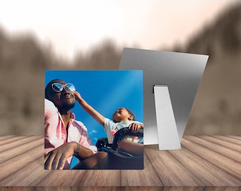 Stampa fotografica in metallo personalizzata: pannello in alluminio da tavolo, regalo personalizzato