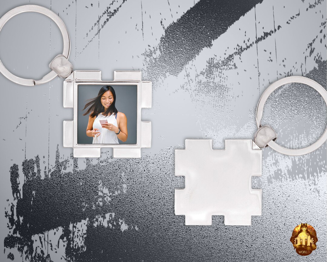 Square Photo Keychains Custom Square Photo Keychain - Personalized Square Metal Keychain ...