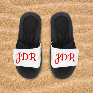 Personalized Memory Foam Slides Custom Slides Personalized Summer Slides Custom Photo Slide Slippers Add Your Own Photo, Logo & Text image 3