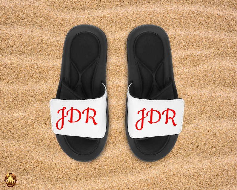 Personalized Memory Foam Slides Custom Slides Personalized Summer Slides Custom Photo Slide Slippers Add Your Own Photo, Logo & Text image 3