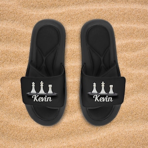 Personalized Memory Foam Slides Custom Slides Personalized Summer Slides Custom Photo Slide Slippers Add Your Own Photo, Logo & Text image 2