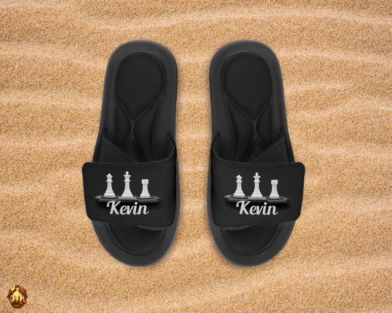 Personalized Memory Foam Slides Custom Slides Personalized Summer Slides Custom Photo Slide Slippers Add Your Own Photo, Logo & Text image 2