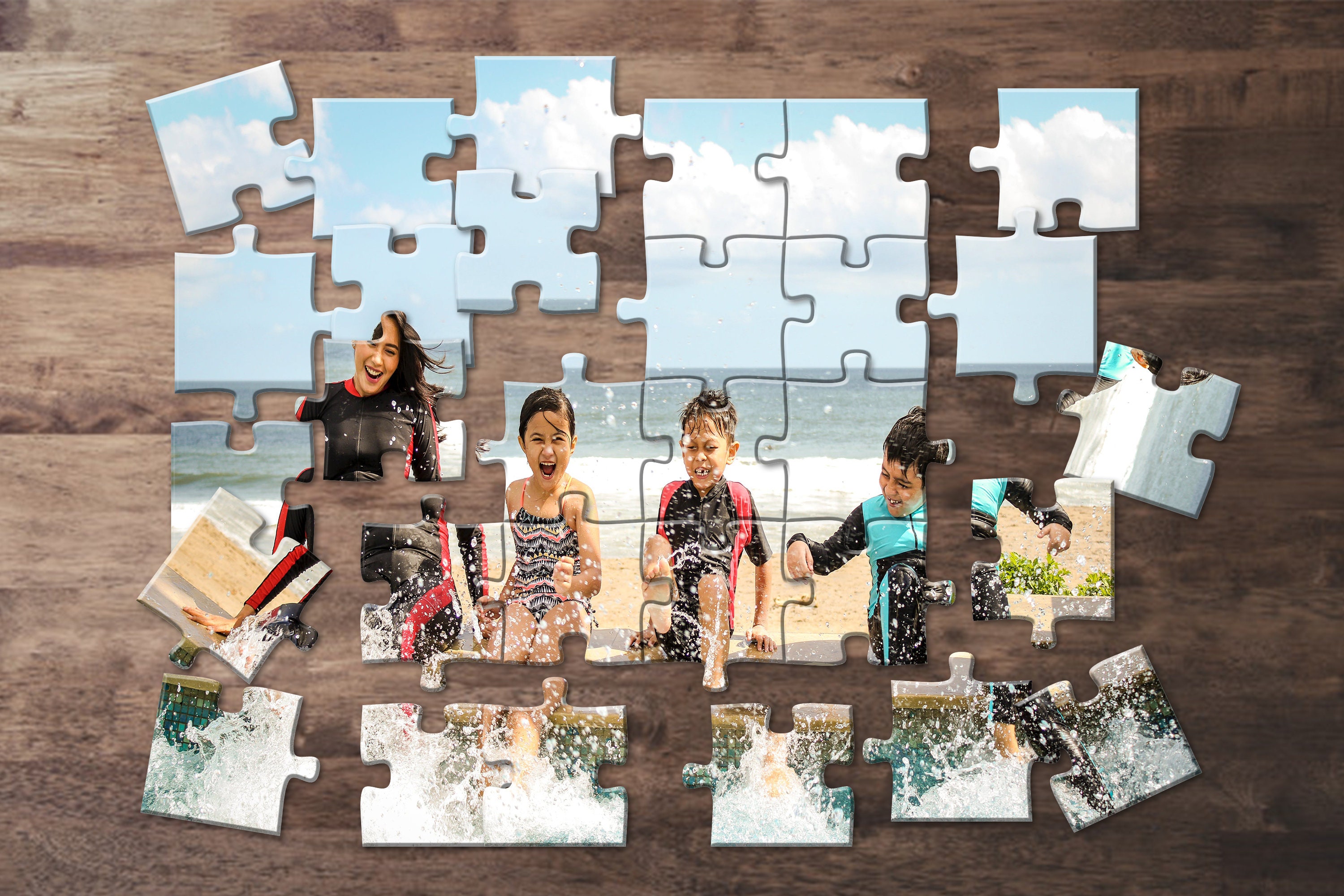 80 Piece Photo Puzzles Personalized Picture Puzzle Custom Etsy