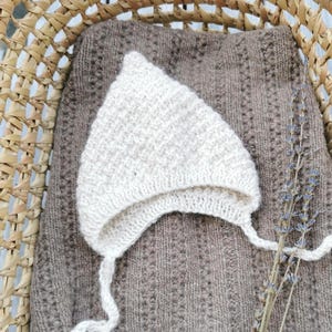 Patrón para tejer gorro de bebé | Gorro de gnomo | Gorro de elfo en punto de arroz | Para principiantes | Alemán + Inglés