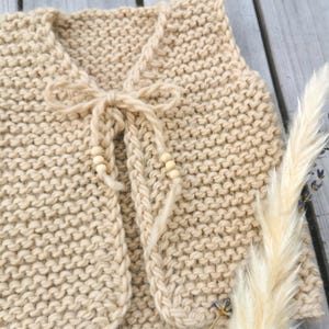 Grobstrick Babyweste stricken | Strickanleitung Kinderweste | Anleitung Strickweste Kleinkind | Grobstrickweste | 0-4 | deutsch, englisch