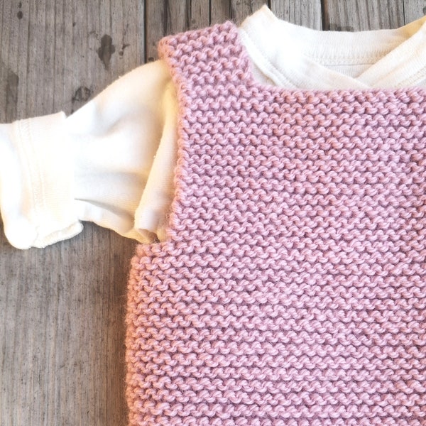 Instrucciones para tejer el chaleco jersey de bebé y niño