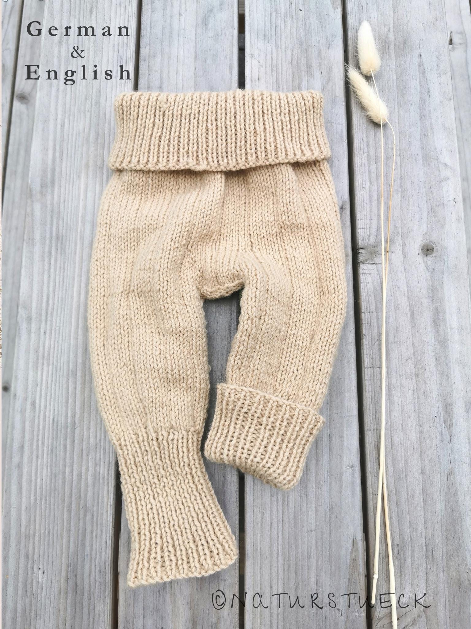 Pantaloni per bambini a maglia Italia