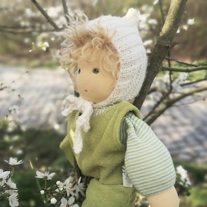 Puppenmütze stricken | Mütze stricken für Puppen | kleine Pixie Mütze | Anleitung für Anfänger | Deutsch und Englisch