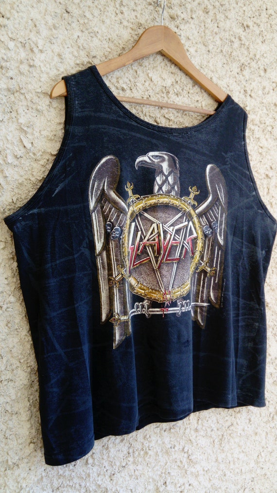 Slayer  1990 vintage muscle shirt Brockum Thrash … - image 1