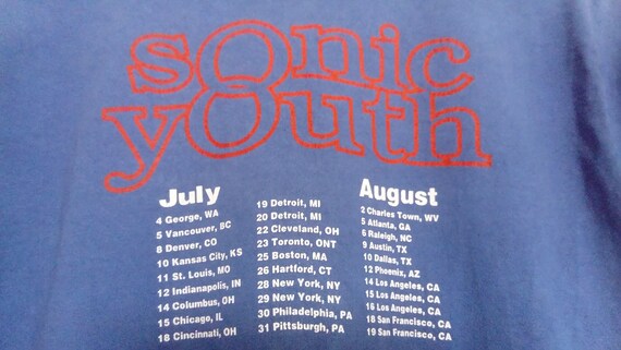 Sonic Youth - Vintage Official 1995 Tour Shirt ( … - image 5