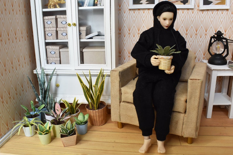 15 plantes miniatures différentes pour poupées, diorama et décoration maison de poupée 1/12, modèle imprimable image 10