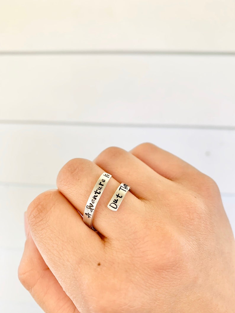 promise ring custom ring ENGRAVED RING everyday ring personalized ring name ring boyfriend name ring