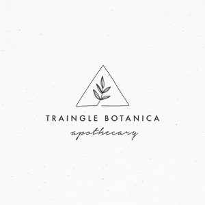 Premade Rustic Leaf Logo Design, Nature Botanical Logo design per blogger, farmacista, Fotografia Watermark Logo Design, Piccole imprese