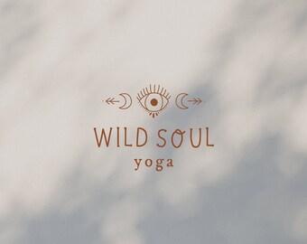 Wild Premade Logo, Premade Bohemian Logo Design, Custom Boho Branding Ready to go, Premade Logo Template Brand, Unique Boutique Logo