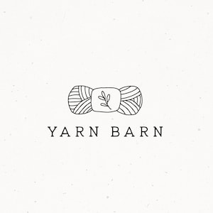 Yarn Logo Design, Knitting Premade Logo, Crochet Logo, Sewing Branding Kit, Logo with Thread, Handmade Goods Logo, Feminine Logo