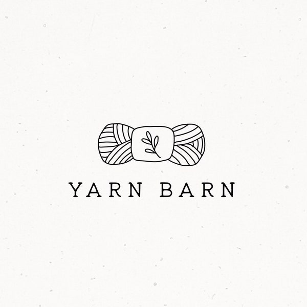 Yarn Logo Design, Knitting Premade Logo, Crochet Logo, Sewing Branding Kit, Logo with Thread, Handmade Goods Logo, Feminine Logo