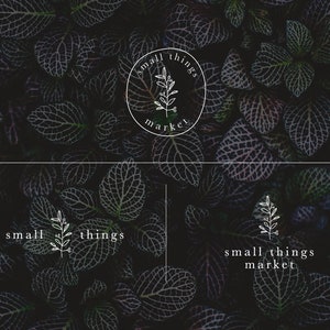 Botanical Logo Set: Floral Business Branding (Premade)