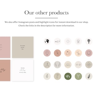 May include: A set of four printable Instagram post templates with motivational quotes. The quotes are "Good Vibes Only", "Dream. Plan. Do.", "Actually I Can", and "Mama. All day. Every day".