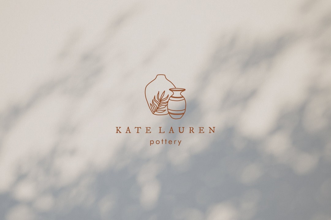 Ceramic Premade Logo, Pottery Logo Design, Ceramic Artist Logo, Craft