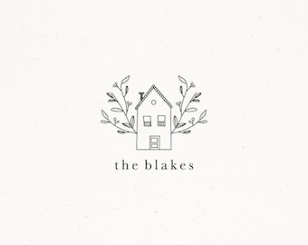 Home House Interior Premade Logo Design Decor Business Handmade Realtor Custom Property Branding Kit Boutique Photography Professional