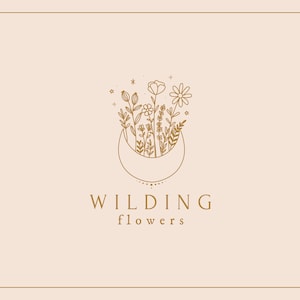 Vorgefertigtes Logo, Boutique Logo, handgezeichnetes Logo, einzigartiges Logo Design, modernes Logo, Business Logo, Minimalist Logo, Floral Logo Design