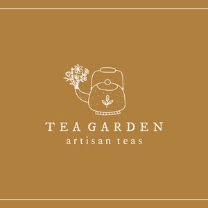 Design de logotipo de chá, logotipo para mídias sociais, design de logotipo editável, logotipo para pequenas empresas, logotipo para cartão de visita, pacote de marca de logotipo