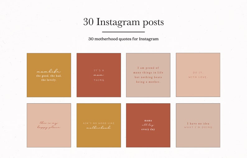 Motherhood Quotes for Instagram, Mom Social Media Marketing, Social Media Content Creation, Mom Instagram Post Quotes, Instagram Post Ideas image 1
