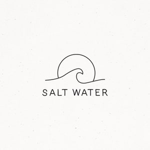Premade Logo Design Nautical Beach Coastal Photography Watermark Business Branding Package Business Hipster Swimwear Sketch Sea Ocean