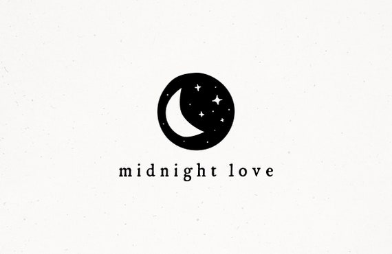 Crescent Moon Logo Design, Feminine Celestial Branding Kit