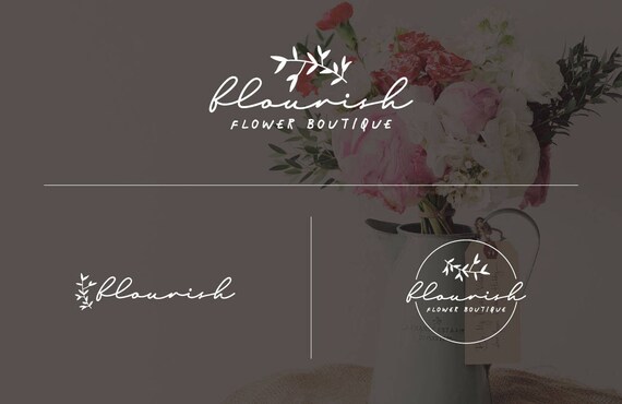 Business Logo Design , Logo Branding Package Design, Floral Blogger Template Logo Set, Minimalist Modern Business Logo, Custom Branding Kit