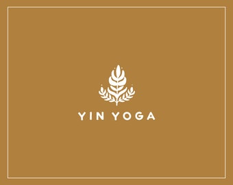 Yin Yoga Logo, Abstract Logo, Boho Logo Design, Yoga Studio Logo, Watermark Logo, Yin Yoga Logo, Meditation Logo, Branding Package
