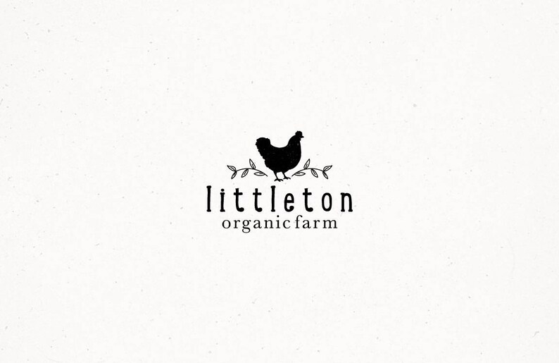 Logo Small Business Organic Brand Rustic Premade Customlogo Etsy